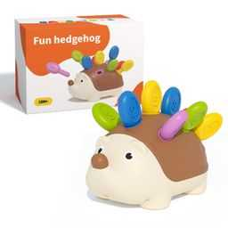 Sakumini  Hedgehog Toy Brown