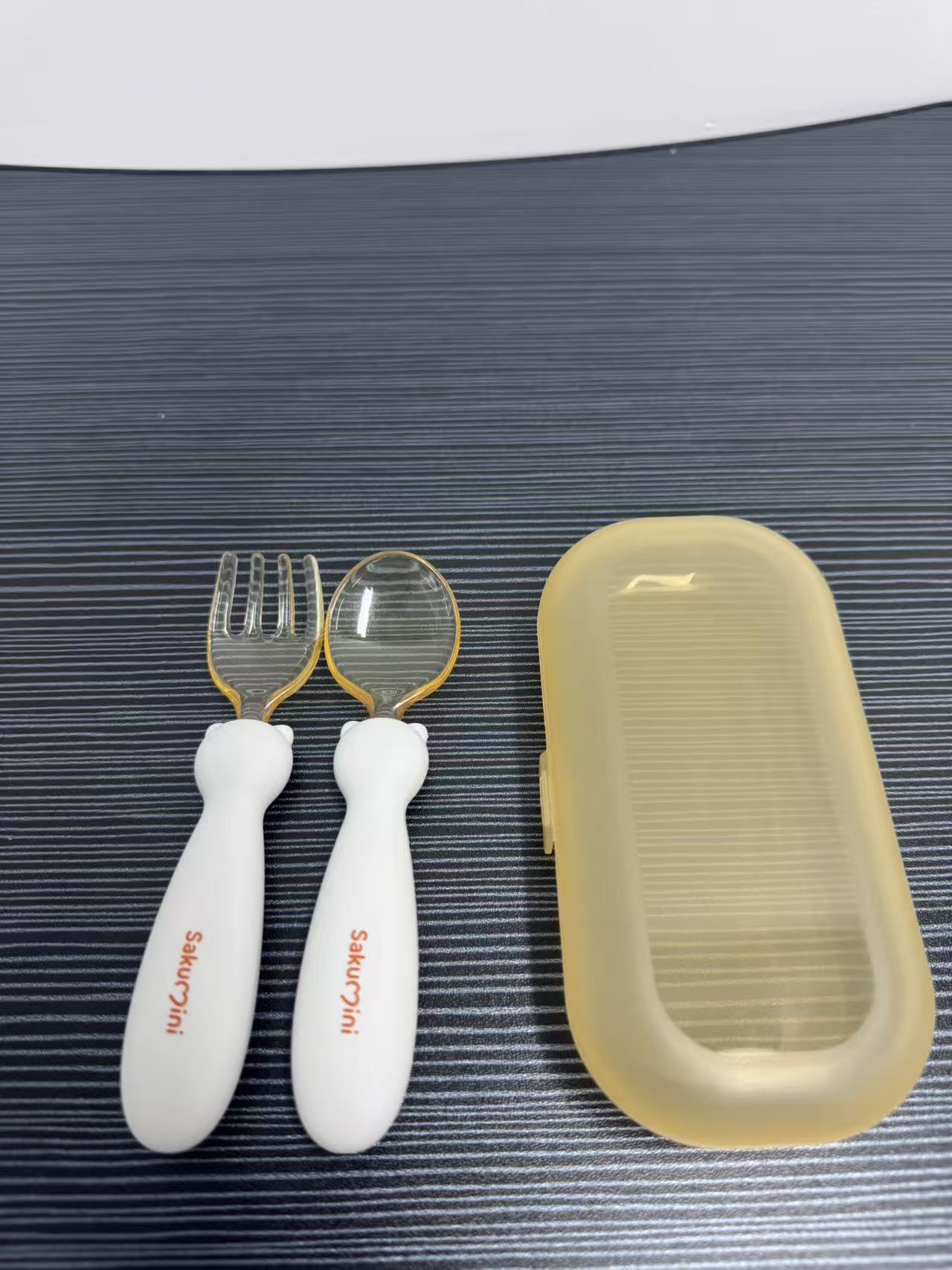 Sakumini Spoon & Fork Set (PPSU) White