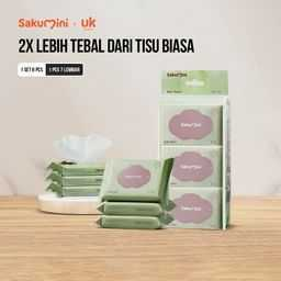 Sakumini Baby Wipes White (7pcs × 6pks)